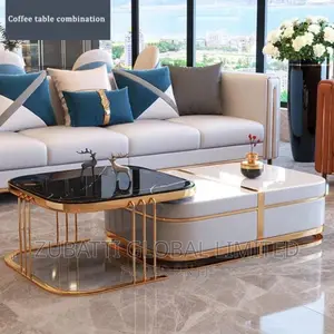 Royal Palace Foreign Television Stand Wt Coffee Center Table