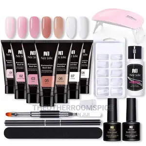15pc Polygel Nail Kit Building UV Gel Extension Manicure Set