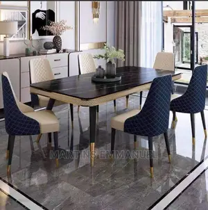 Classy 6 Seaters Marble Dining Set