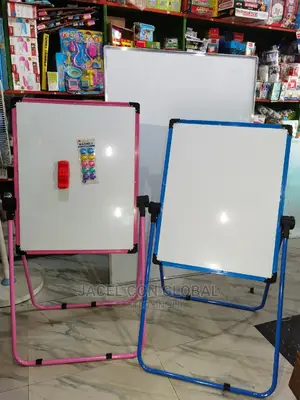Standing Whiteboard With Pink or Blue Frame