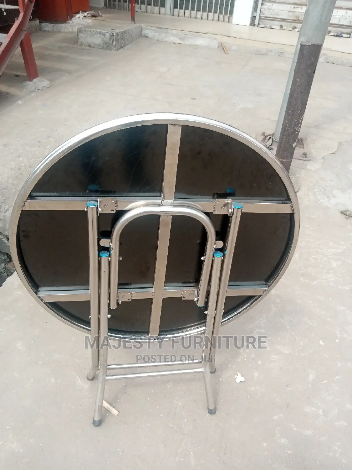 Folding Glass Table