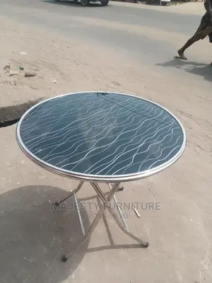 Folding Glass Table