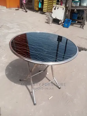 Folding Glass Table