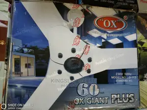 OX Giant 60 Plus Ceiling Fan White