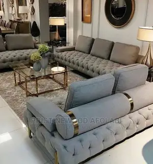 Luxury 7 Seater Living Room Fabric Sofa Chair.