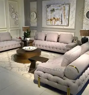 Luxury 7 Seater Living Room Fabric Sofa Chair.