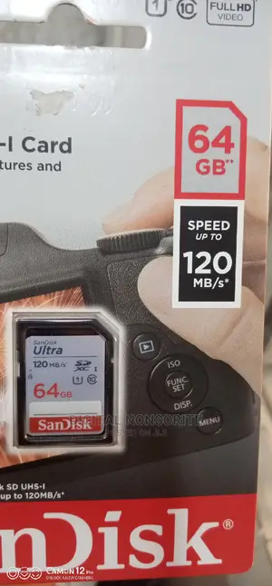 64gb 120mb/S Sandisk Ultra Sd Memory Card Class 10