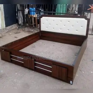 6ft by 6ft Bed Frame With 1 Bed Side Drawers