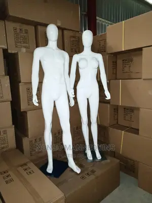 Pure White Male Faceless Detachable Mannequin