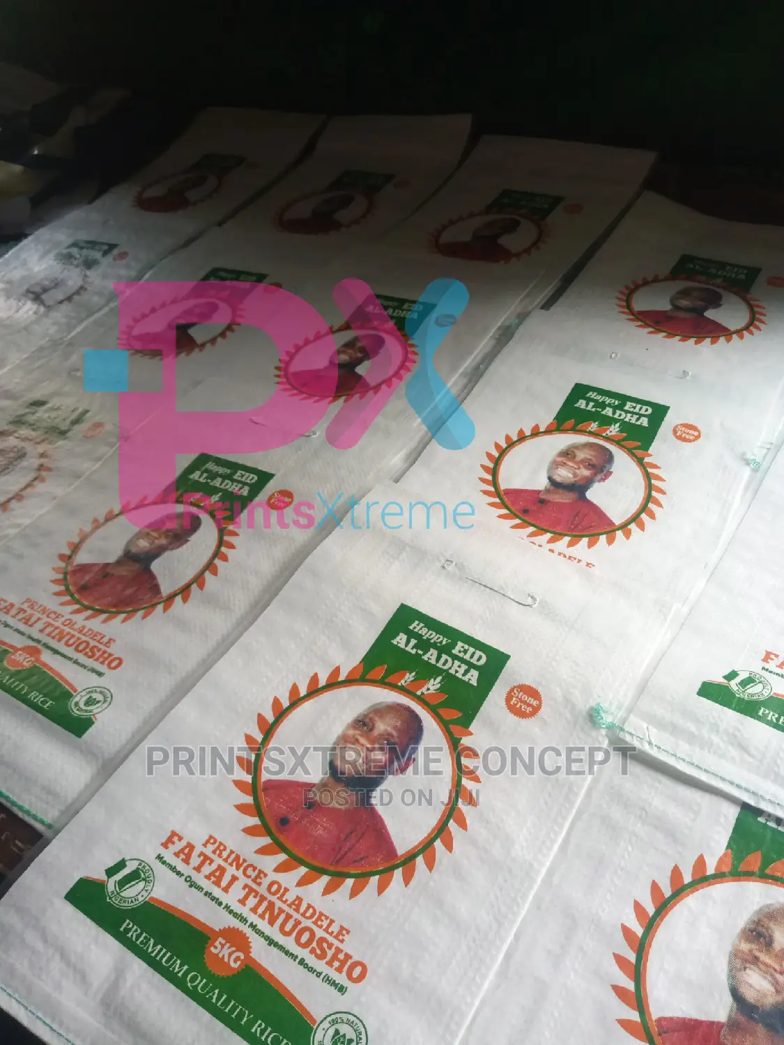 Image Printing on Rice Bag