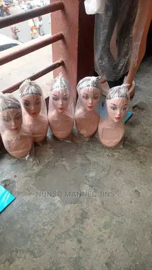Female Plastic Display Mannequin Head