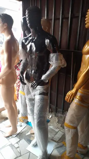 High Quality Fibre Mannequin, Black, Gold