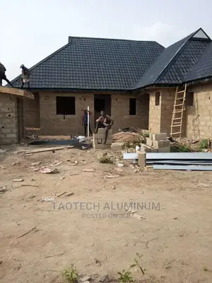 Aluminium Roofing Sheet Steptiles Design. Black Color