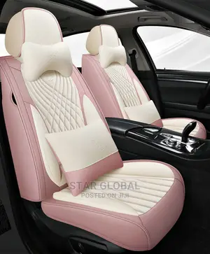 Tenderness Pink Full Real Leather Car Seat Cover