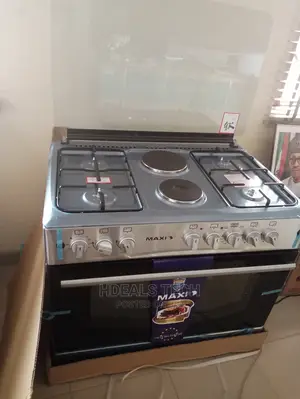 Maxi Gas Cooker 60*90 (4gas + 2electric) INOX