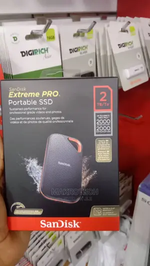 Sandisk 2TB Extreme PRO Portable SSD - Up To 2000mb/S -USB-C