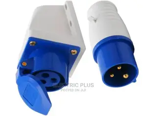 16 Amps X 3 Pin Industrial Socket and Plug. Single Phase
