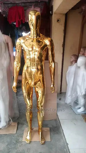 Male Gold Chrome Full Body Detachable Fashion Model