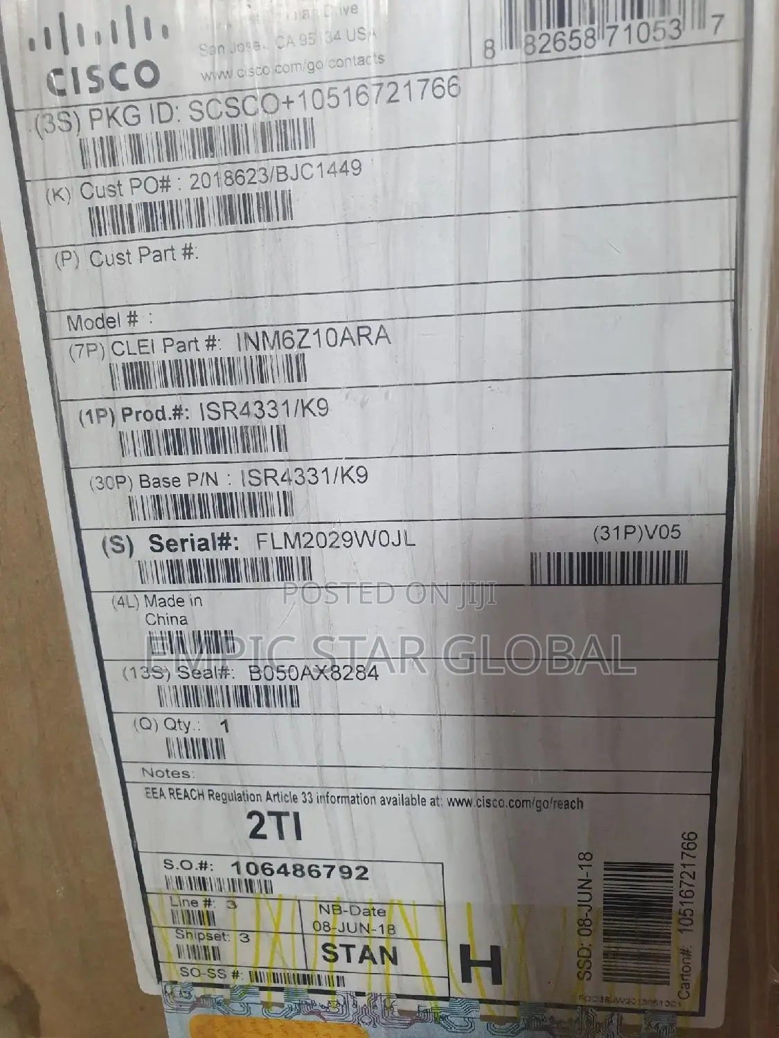 Cisco Router ISR4331/K9