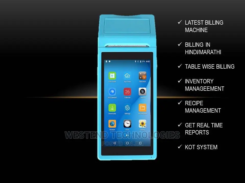 Android POS Terminal Receipt Printer Handheld Barcode Printe