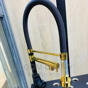 Black and Gold Sink Faucet