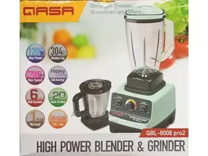 Qasa Qbl- 8008pro 2 High Power Blender Grinder 2 Cups Jars