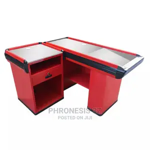 Supermarket Cashier Desk, Checkout Counter, Cash Point Table