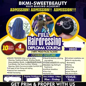 Full Hairdressing Training Including Wig Makin