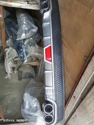 Bumper Spoiler/Fiber With Dual Exhausts for All Cars