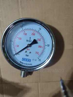 Pressure Gauge 25bar, 350psi 4"