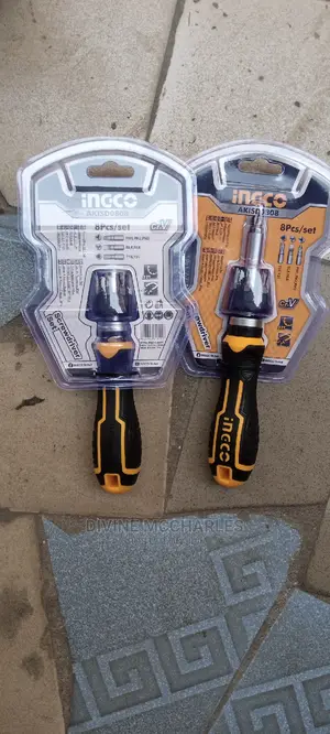 8pcs Ingco Ratchet Screw Driver