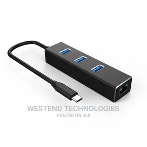 Type C to Rj45 Hub Ethernet Usb 3.0 3 Ports Hub for Macbook