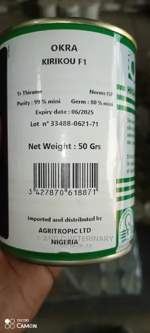 Technisem High Yield Okra Seed 50g