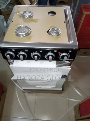 Skyrun Gas Cooker(3 Burners+1 Electric Hotplate)- GCS-3G1E/K