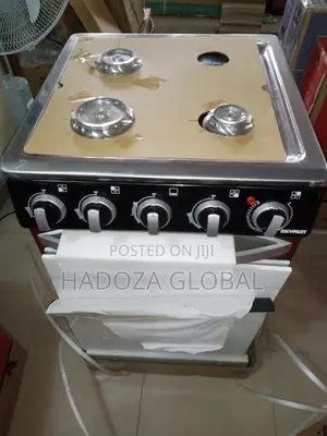 Skyrun Gas Cooker(3 Burners+1 Electric Hotplate)- GCS-3G1E/K