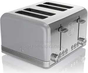 Swan 4 Slice Retro Toaster