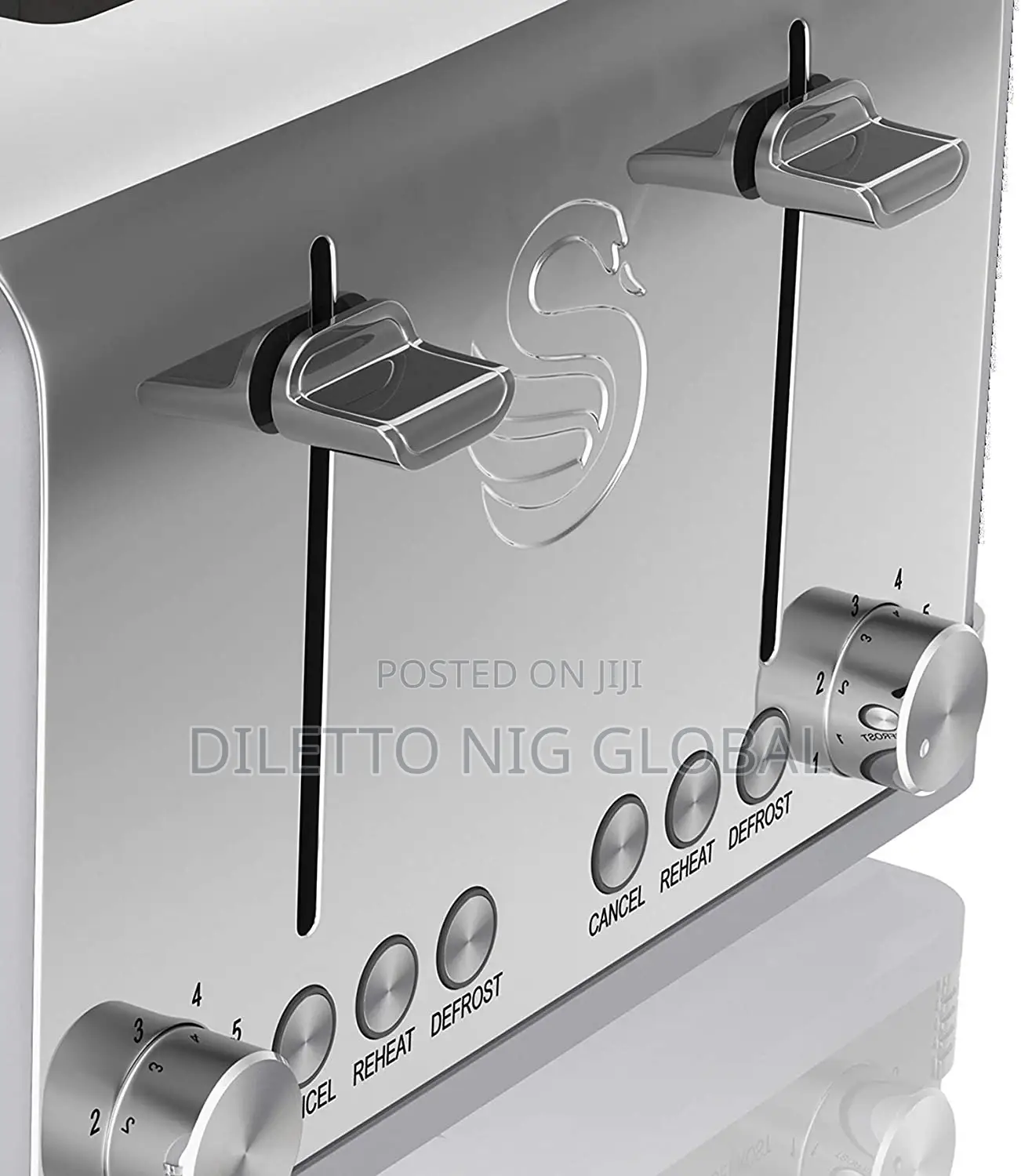 Swan 4 Slice Retro Toaster