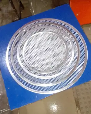 STAINLESS PERFORATED PIZZA PLATE /Pizza Plates Are Available