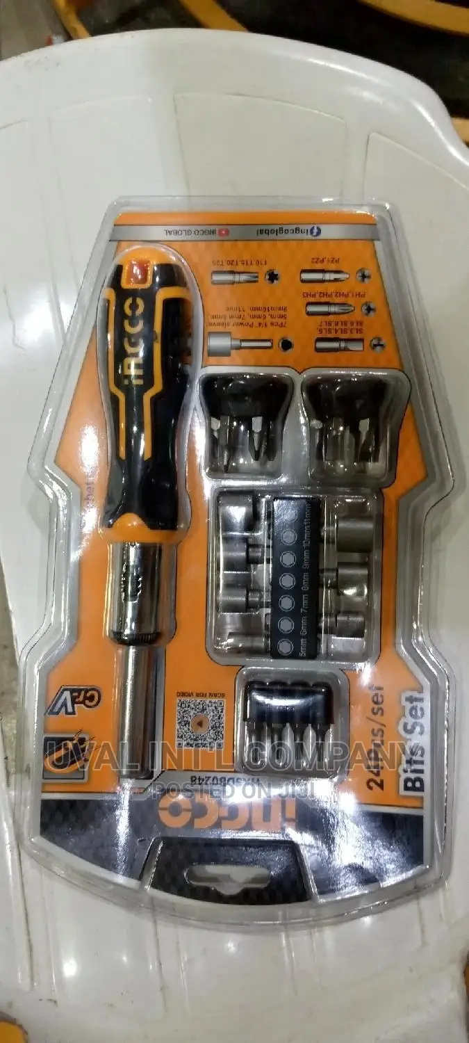 24pcs Screw Bits Sets Ingco