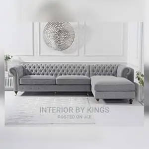 L-Shaped Chesterfield Sofa Can Come in Colors