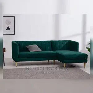 L-Shaped Fabric Sofa Can Come in Colors