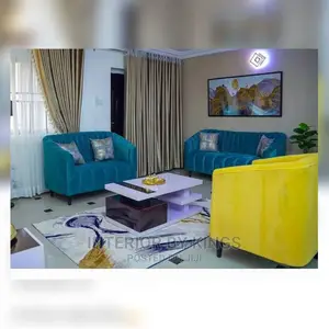 6seater Fabric Sofa and a Coffee Table Can Come in Colors
