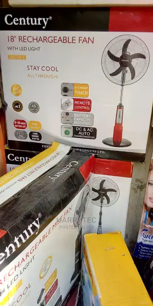 Century Rechargeable Fan 18" Copper Coil With 1year Warranty