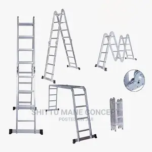 Foldable Aluminum Ladder 4 by 3
