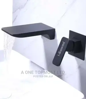 Black Wall Conduit Basin Mixers