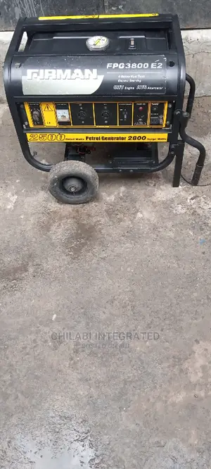 Fairly Used 2.8KVA SUMEC FIRMAN FPG3800E2 Copper Generator