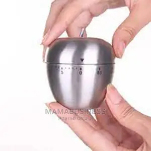 Apple Shape Kitchen Timer ( Stainless Steel)
