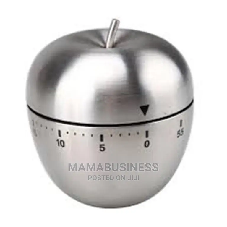Apple Shape Kitchen Timer ( Stainless Steel)