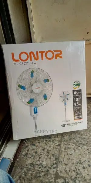 Lontor Rechargable Standing Fan With 2years Warranty