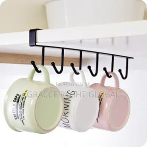 6 Hooks Under the Counter Mug Hanger